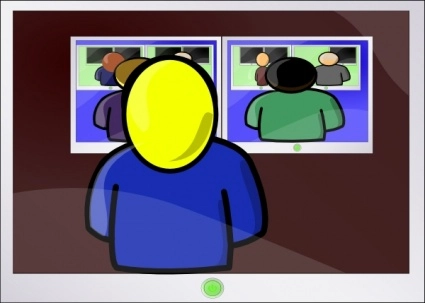 سر Nicu Buculei People Clipart در حال تماشای Watchmen