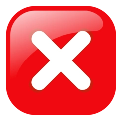 هشدار خطای مربع قرمز