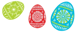 3 رنگ تخم مرغ عید پاک