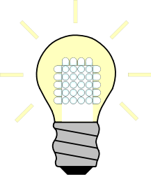 لامپ LED روشن