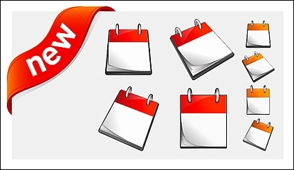 تقویم و مواد وکتور تزئینی جدید