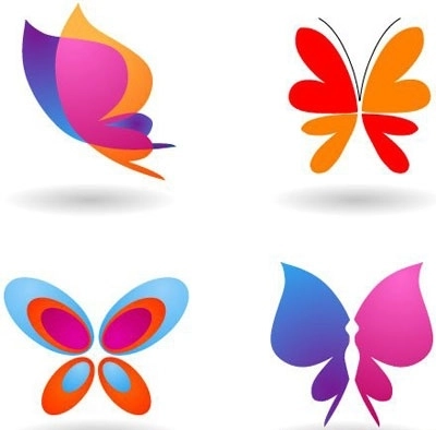 مجموعه ای از نمادها و نمادهای پروانه