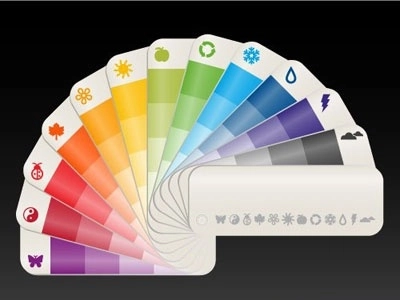 نمونه رنگی با s های مختلف برای هر پنل رنگی