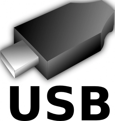 کلیپ آرت سه بعدی ورودی USB Plug