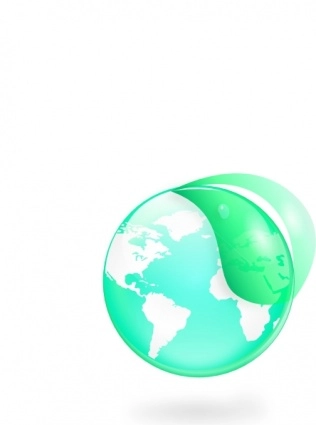 کلیپ آرت Eco Globe Leaf Environmental Eco Globe Leaf