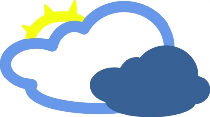 نماد ابر خورشید کارتون نمادها ابرها هوا ابری سرد سنگین