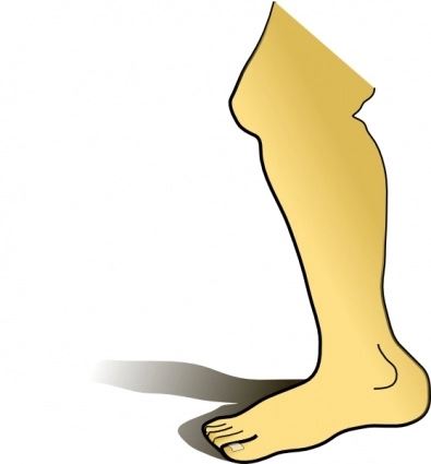 قسمت طرح کلی کارتون انسان رایگان قطعات بدن پا Biswajyotim پاها