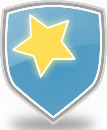 کلیپ آرت Rachaelanaya Blue Shield Star