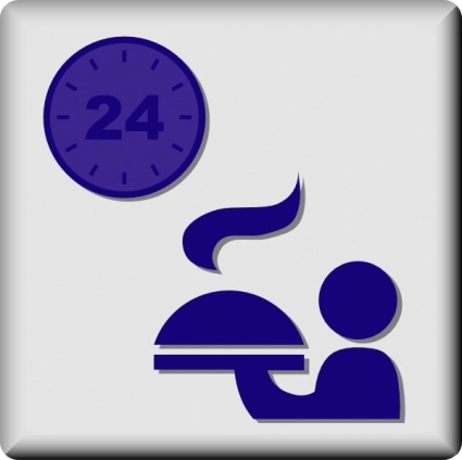 Set Symbol اتاق خدمات ساعت هتل