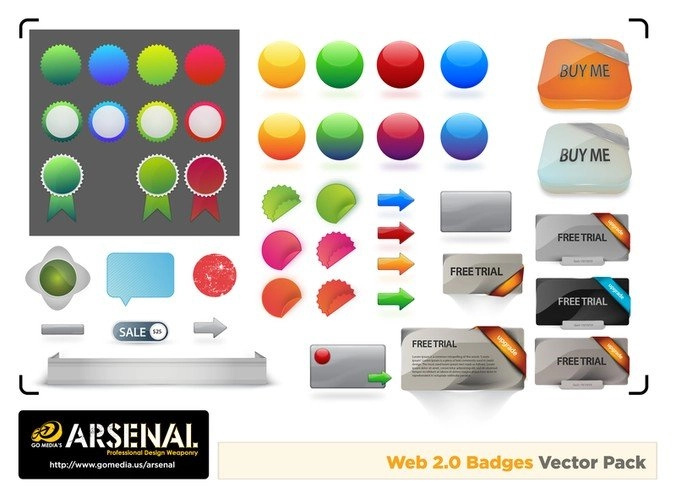 گومدیا آیکون web20 را تولید کرد