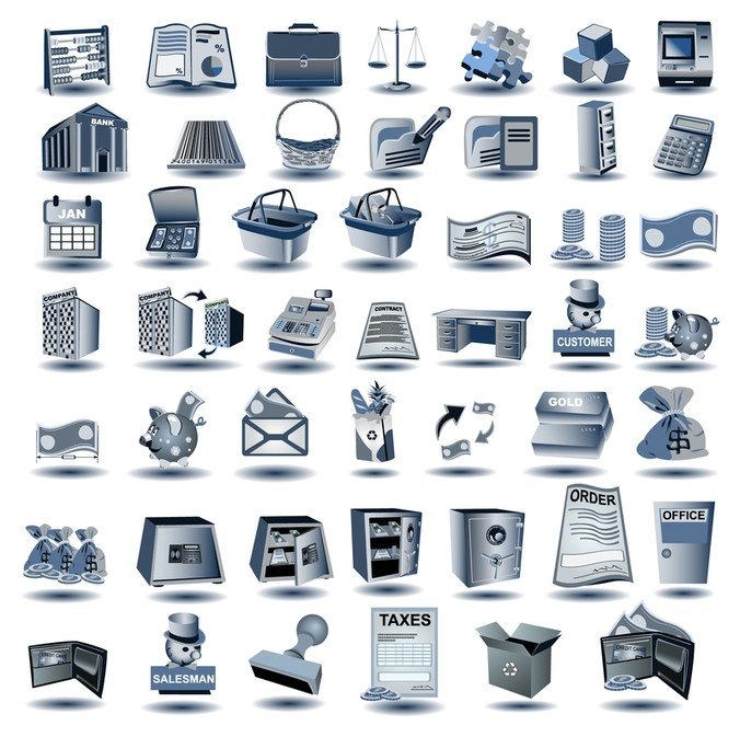 آیکون آبی خاکستری داکوان