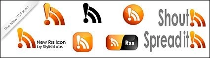 نماد کریستال rss shout spreadit