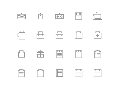 رایگان: مجموعه نمادهای Pixelvicon (80 نماد، PSD، PNG، SVG، Webfont)