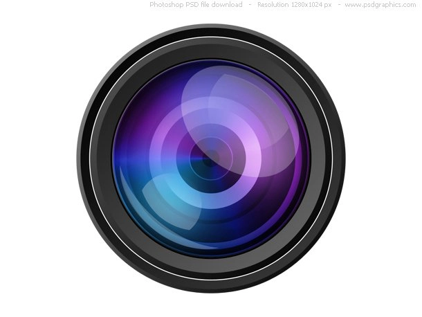 نماد لنز دوربین PSD