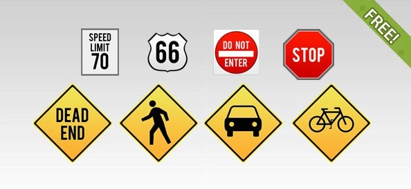 8 نماد علائم راهنمایی و رانندگی