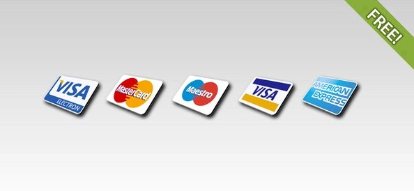 5 آیکون کارت اعتباری رایگان