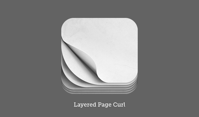 iOS Pagecurl نماد