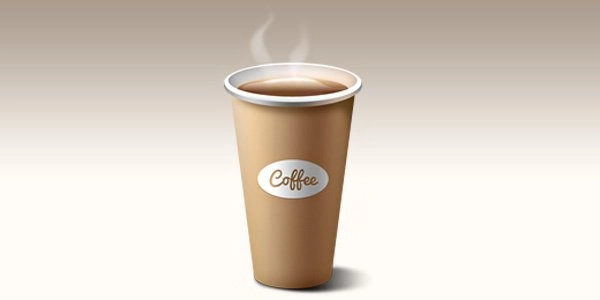نماد فنجان قهوه کاغذی (PSD)
