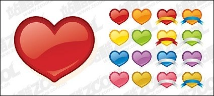 نماد قلب شکل به سبک Web2.0