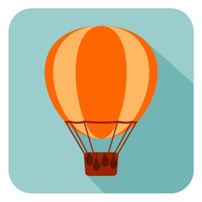 ICON.eps. وکتور بالون هوای گرم