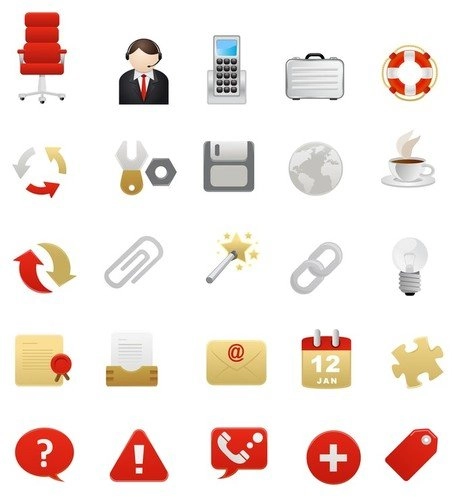 2 نماد تم قرمز
