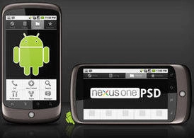 PSD قالب Google Nexus One