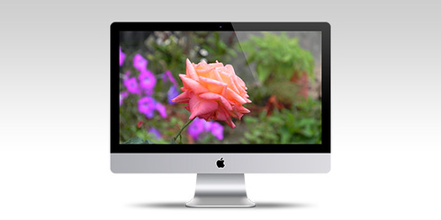 قالب Apple iMac 27 اینچی Mockup PSD