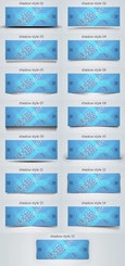بسته سایه های Psd Web Slider