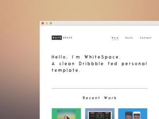 Theme WhiteSpace Freebie .PSD