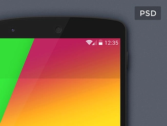 ماکت Google Nexus 5 PSD