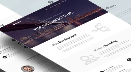 Escape - صفحه نگهدارنده یک صفحه طراحی PSD - ارسال شده توسط Freebies Xpress.com