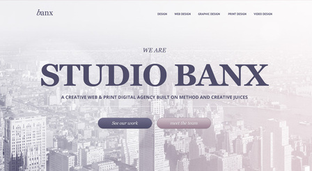 طراحی وب PSD - Banx