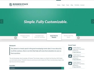 قالب PSD رایگان Business Stack