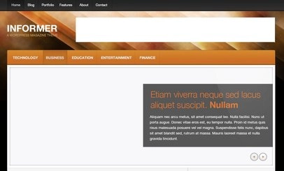 قالب PSD رایگان Informer