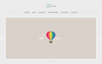 قالب PSD رایگان Socialike Tumblog