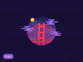 شب گلدن گیت [PSD]