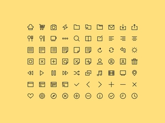 [PSD Freebie] 70 آیکون ساده