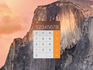 Apple OS X Yosemite Calculator (PSD)