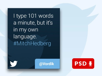 ویجت توییتر (PSD رایگان)