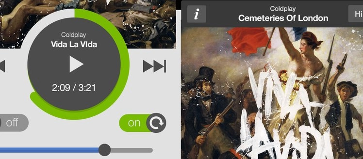 Spotify طراحی مجدد IOS App set psd