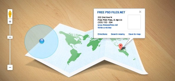 مجموعه PSD رابط کاربری Maps
