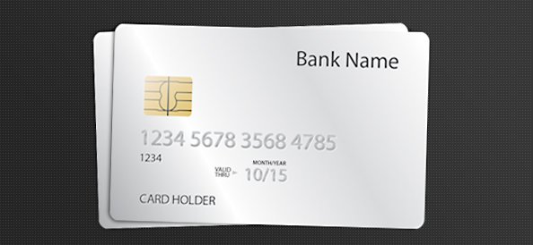 قالب PSD کارت اعتباری