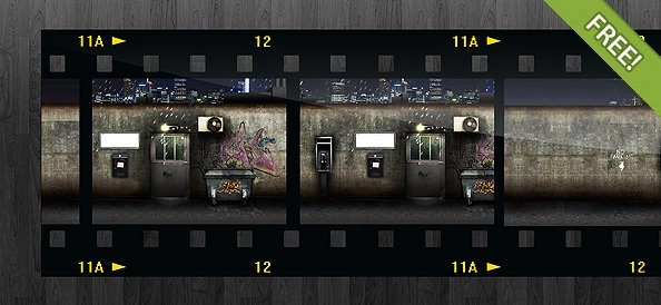 Filmstrip PSD رایگان