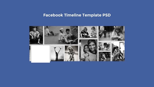 قالب فیسبوک تایم لاین PSD