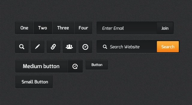 کیت Dark UI PSD