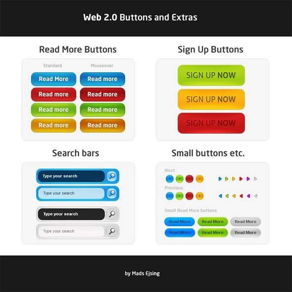 Web 2.0 Graphics Free .PSD