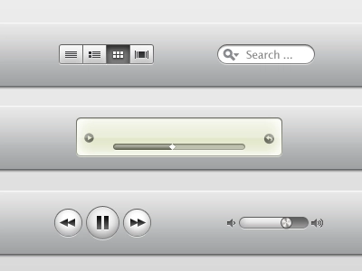 iTunes X عناصر PSD