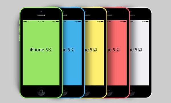 مدل جدید iPhone 5C PSD