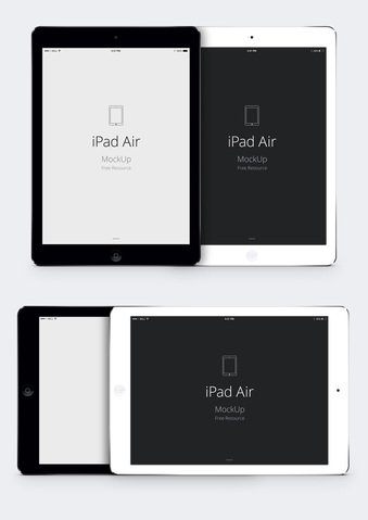 ماکت وکتور iPad Air Psd