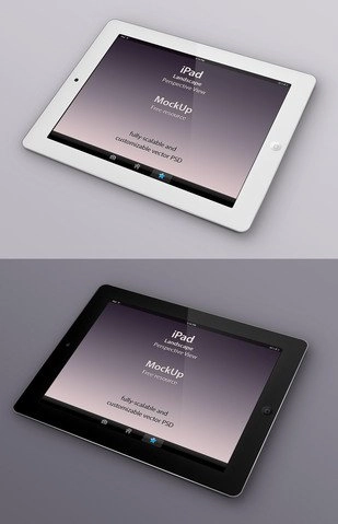 مدل Psd iPad Perspective